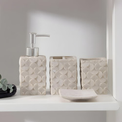 Ceramic Bathroom Set - 4 Pcs
